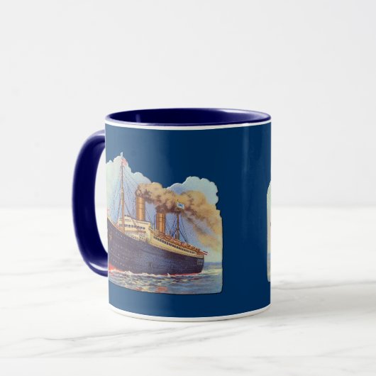 oceaanstoomlijnschip mok (Voorkant links)