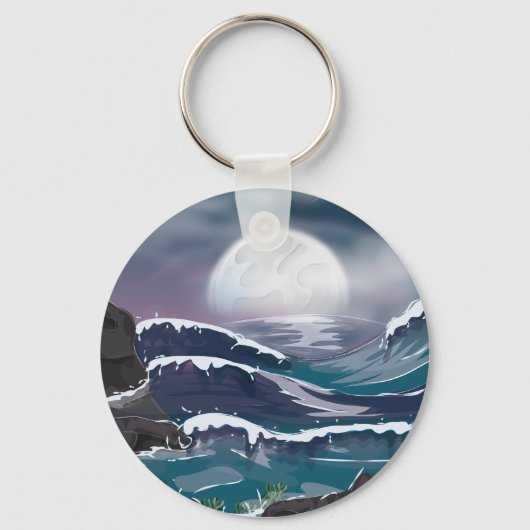 Oceaanstorm Sleutelhanger (Voorkant)