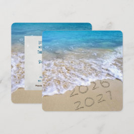Oceaanstrand 2027 Nieuwjaarsfeest Kaart