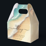 Oceaanstrand Blauw Aquarel Zomer Bedankdoosjes<br><div class="desc">Oceaanstrand Blauw Aquarel Zomer</div>