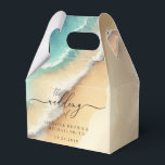 Oceaanstrand Blauw Waterverf Zomer Bedankdoosjes<br><div class="desc">Oceaanstrand Blauw Waterverf Zomer</div>