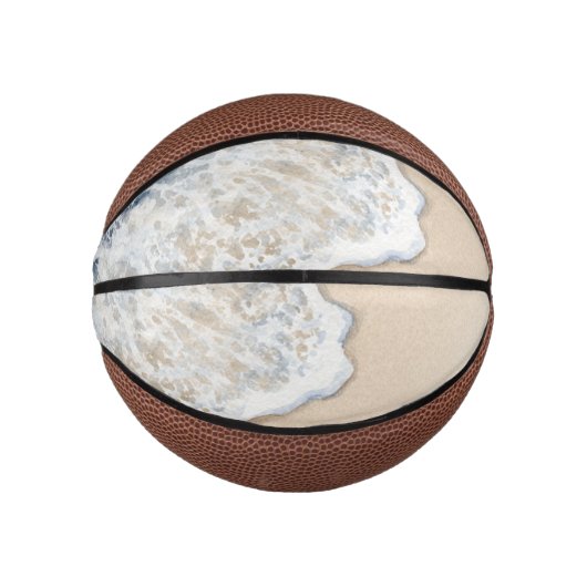 Oceaanstrand Crème Zand Basketbal (Voorkant)
