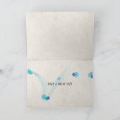 oceaanstrand met inspirerend citaat kaart (Binnen)