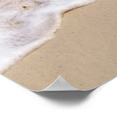 oceaanstrand met inspirerend citaat poster (Hoek)