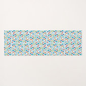 Oceaanstrand met zeesterren, schelpen en steentjes yogamat (Achterkant (horizontaal))