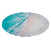 Oceaanstrand, mooi landschap, reisthema. snijplank (Hoek)