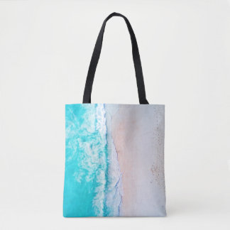 Oceaanstrand, mooi landschap, reisthema. tote bag