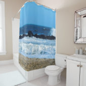 oceaanstrand rotsen Cape May NJ fotodouchegordijn Douchegordijn (In situ)