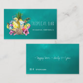 Oceaanstrand Tropische visitekaartjes (Voorkant / Achterkant)