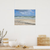 oceaanstrand uitzicht poster (Keuken)