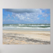oceaanstrand uitzicht poster (Voorkant)