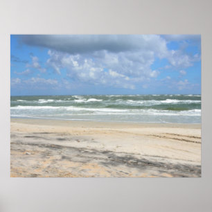 oceaanstrand uitzicht poster