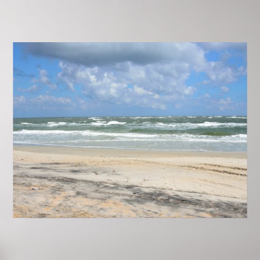 oceaanstrand uitzicht poster (Voorkant)