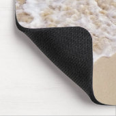 Oceaanstrandharten met turkooiswater muismat (Hoek)