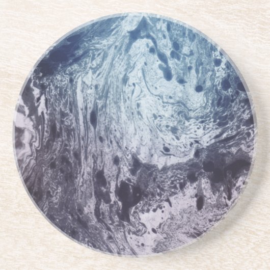 oceaanstromen uit de ruimte zandsteen onderzetter (Voorkant)