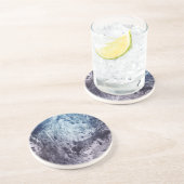 oceaanstromen uit de ruimte zandsteen onderzetter (Zijkant)