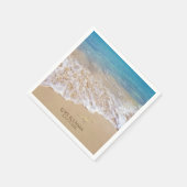 Oceaansurf en zeeduivel servet (Hoek)