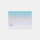 Oceaanthema minimalistisch post-it® notes (Voorkant)