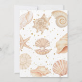 Oceaantje parel baby shower kaart (Achterkant)