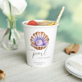 Oceaantje Parel Onder De Zee Baby Shower Papieren Bekers