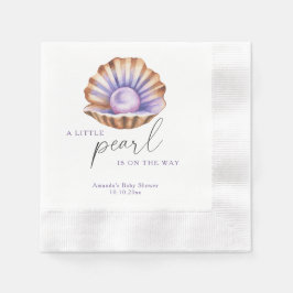 Oceaantje Parel Onder De Zee Baby Shower Servet