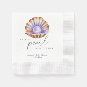 Oceaantje Parel Onder De Zee Baby Shower Servet