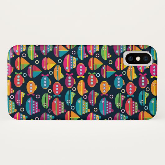 Oceaantransportpatroon Case-Mate iPhone Case (Achterkant (horizontaal))