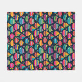 Oceaantransportpatroon Fleece Deken (Voorkant (Horizontaal))