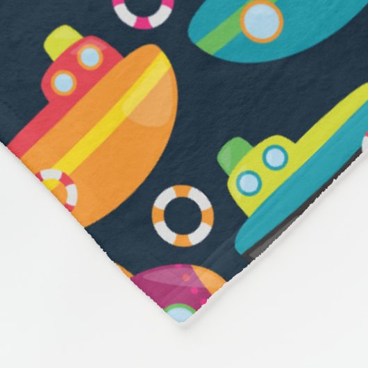 Oceaantransportpatroon Fleece Deken (Hoek)