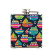 Oceaantransportpatroon Heupfles (Achterkant)