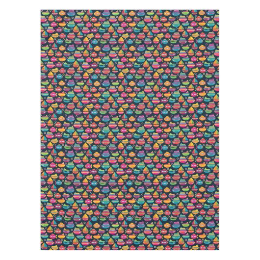 Oceaantransportpatroon Tafelkleed (Voorkant)