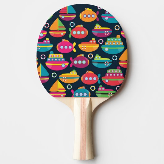 Oceaantransportpatroon Tafeltennisbatje (Voorkant)