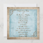 oceaantrouwfoto lijst in zand kaart (Achterkant)