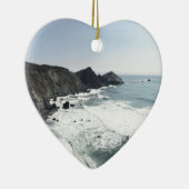 OceaanUitzicht Stille kust Grote Sur Keramisch Ornament (Rechts)