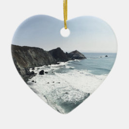 OceaanUitzicht Stille kust Grote Sur Keramisch Ornament