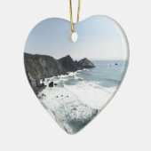 OceaanUitzicht Stille kust Grote Sur Keramisch Ornament (Links)