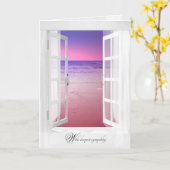 oceaanvenster zonsopgang en diepvismedeleven kaart (Gele Bloem)