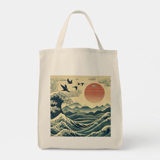 oceaanviben tote bag (Achterkant)