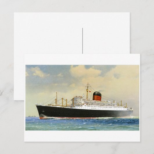  oceaanvisserij briefkaart (Voorkant / Achterkant)