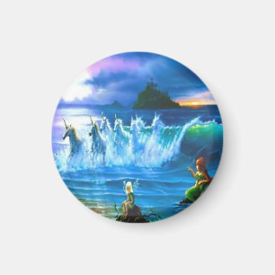 oceaanvol van Unicorns Magnet