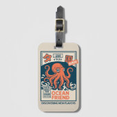 Oceaanvriend Bagagelabel (Voorkant (verticaal))