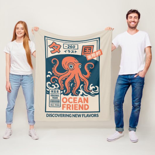 Oceaanvriend Fleece Deken (In situ)
