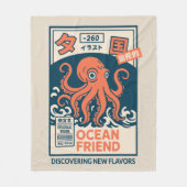 Oceaanvriend Fleece Deken (Voorkant)