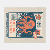 Oceaanvriend Fleece Deken (Voorkant (Horizontaal))