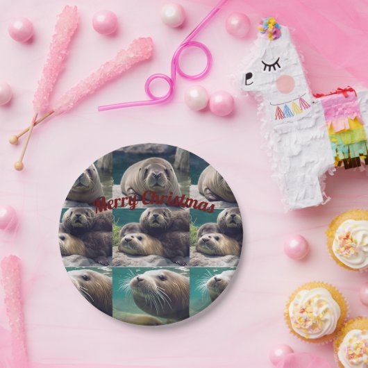 Oceaanvriendelijke Feesten met Walrus papieren bor Papieren Bordje (Feest)