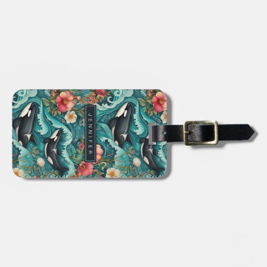 Oceaanwalvis Bagagelabels (Voorkant horizontaal)