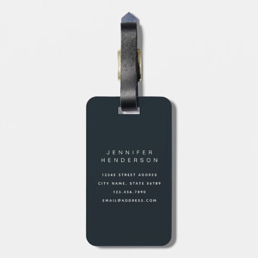 Oceaanwalvis Bagagelabels (Achterkant verticaal)