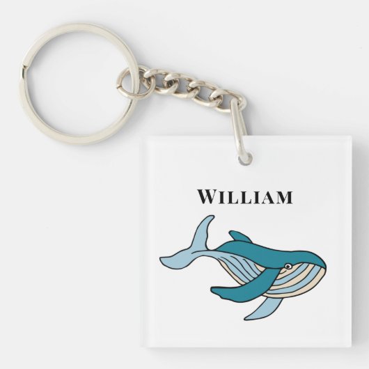 Oceaanwalvis kinder sleutelhanger (voorkant)