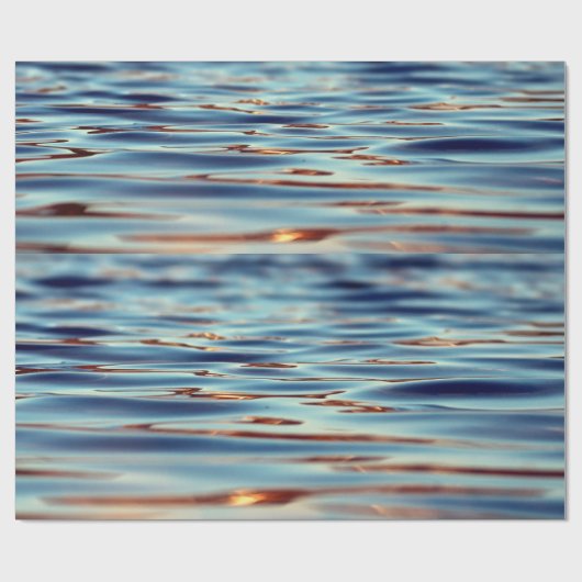 oceaanwater cadeaupapier (Vlak)