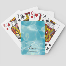 Oceaanwater zonnige golven modern pokerkaarten
